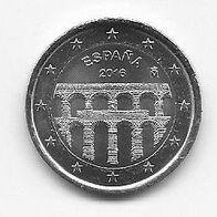 Spanien 2 Euro Gedenkmünze 2016 Aquädukt von Segovia unzirkuliert
