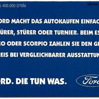 Telefonkarte R 03 von 1995 , Ford , leer