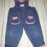 Jeans-Trägerhose Gr. 86 niedlich für Mädchen