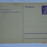 GS: Postkarte 6 Pfennig lila Hitler Deutsches Reich NEU
