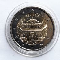 Spanien 2 Euro Gedenkmünze 2024 Altstadt von Sevilla unzirkuliert