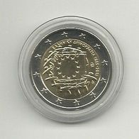Griechenland 2 Euro Gedenkmünze 2015 30 Jahre Flagge unzirkuliert