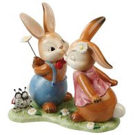Goebel Ostern "Unzertrennlich" 25 cm Küssendes Hasenpaar Limited Edition 2013 NEU OVP