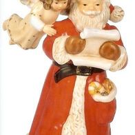 Goebel "So viele Wünsche" Weihnachtsmann mit Engel und Wunschzettel Limited 2006 NEU