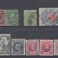 Briefmarken Belgien 1902 - 1932 - 13 Werte