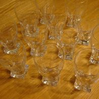 Wasser/Saftgläser 12 Stück, Original Peil (mit viereckigem Fuß)