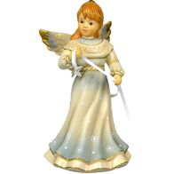 Goebel Engel "Strahlender Weihnachtsstern" 20 cm Kristall-Stern Wintertraum 2017 NEU