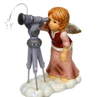 Goebel Engel mit Teleskop "Sternenhimmel" 14 cm Bordeaux 2008 Fernrohr Sterne NEU OVP