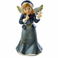 Goebel Engel mit Stern "Geheimnisvolle Winterzeit" 13,5 cm Schwarz 2010 Kristall NEU