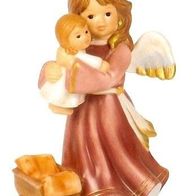 Goebel Engel mit Puppe "Mein liebstes Püppchen" 12 cm Bordeaux 2006 Bett Wiege NEU