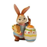 Goebel Ostern "Großer Künstler" 23cm Lustiges Eiermalen 2015 Hase Osterei Pinsel NEU