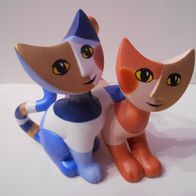 Goebel Rosina Wachtmeister "Mia e Mirco" Katzenkinder Katzenpaar Katze 2007 NEU + OVP