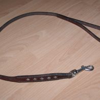 Hunde Leine Leder mit Nieten 93 cm