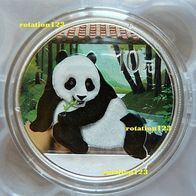 China Panda 2015 BU - Farbe 1 Oz .999 Ag * * Maximal 5.000 Ex. * *