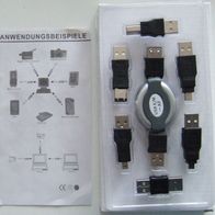 USB-Adapter-Set, 7-teilig