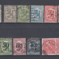 Briefmarken Finnland ab 1899 - 19 Werte