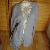Hallhuber Strickmantel hellblau Wolle / Mohair u.a Gr M