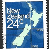 Neuseeland Briefmarke " Karte " Michelnr. 840 A o