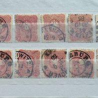 DR MiNr. 41 Lot 10 Stück gestempelt undurchsucht! M€ >20,00 #205