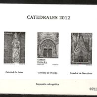 Catedrales ( Kathedralen) 2012 - Schwarzdruck ohne Werte - Impresión calcográfica