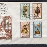 DDR 1983 Kostbare Sand- und Sonnenuhren Schmuck-FDC mit MiNr. 2796/97 2799/2800
