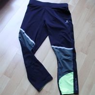 Domyos Leggings schwarz neongrün S passend
