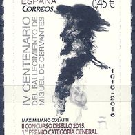 Spanien - 2016 - 0,45 € - 400. Todestag von Miguel de Cervantes - neu, ungestempelt