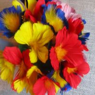 Zaubertrick Produktionsblumen 23 Blüten Ärmelbukett Federblumen