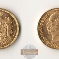Dänemark Goldmünze 4,48 g. König Frederik VIII. (1906-1912) 10 Kroner 1909 VBP