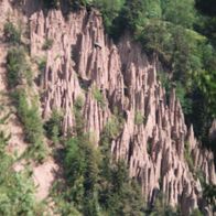 original Foto - Südtirol Rittner Erdpyramiden 19,5 x27,5 cm (324)