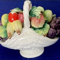 Deko Obstkorb mit Zierfrüchten Vintage Keramik Neuwertig