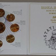 Slowenien Primoz Trubar KMS 2008 Stgl. 9 Münzen mit 3 Euro EU Ratspräsidentschaft