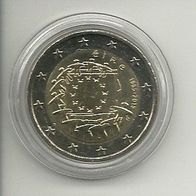 Irland 2 Euro Gedenkmünze 2015 30 Jahre Flagge unzirkuliert