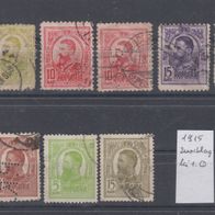 Briefmarken Rumänien 1906 - 1915 / 9 Marken