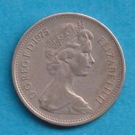 Großbritannien 5 Pence 1975