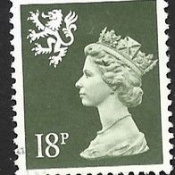 England Regionaklmarke Schottland " Königin Elizabeth II." Michelnr. 48 o