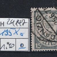 Los H24147: Danzig Mi. 195 Xa, gest