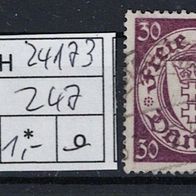 Los H24173: Danzig Mi. 247, gest