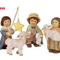 Goebel Nina & Marco Midi-Krippe Sternsinger Schäfer mit Schaf Schäfchen Lamm NEU OVP