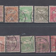 Briefmarken Ungarn 1881 / 1900 - 14 Marken