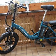 E-Bike Hitway Model BK6 Klapprad blau wie neu wenig Kilometer