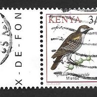 Kenya Sondermarke " Vögel " Michelnr. 576 o, it Rand Links