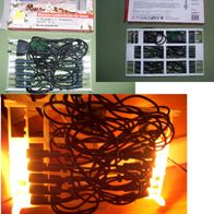 Miniatur-Lichterkette f. Innen m. 10 Lichtern + Ersatzlampe 230V OVP
