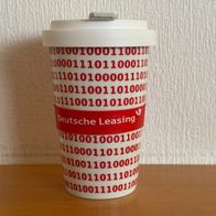 Mahlwerck Porzellan: Coffee to go-Becher „Deutsche Leasing“ NEU & OVP!