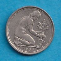 50 Pfennig 1986 F