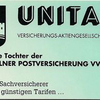 Telefonkarte S 34 von 1992 , Unitas , Postversicherung , Köln , leer