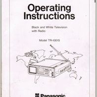 Panasonic TR-1001S, Taschenfernseher, Bedienungsanleitung