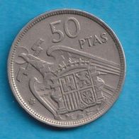 Spanien 50 Pesetas 1957 ( * 58)
