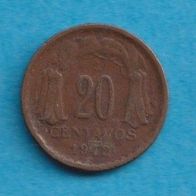 Chile 20 Centavos 1942
