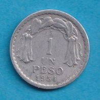 Chile 1 Peso 1954